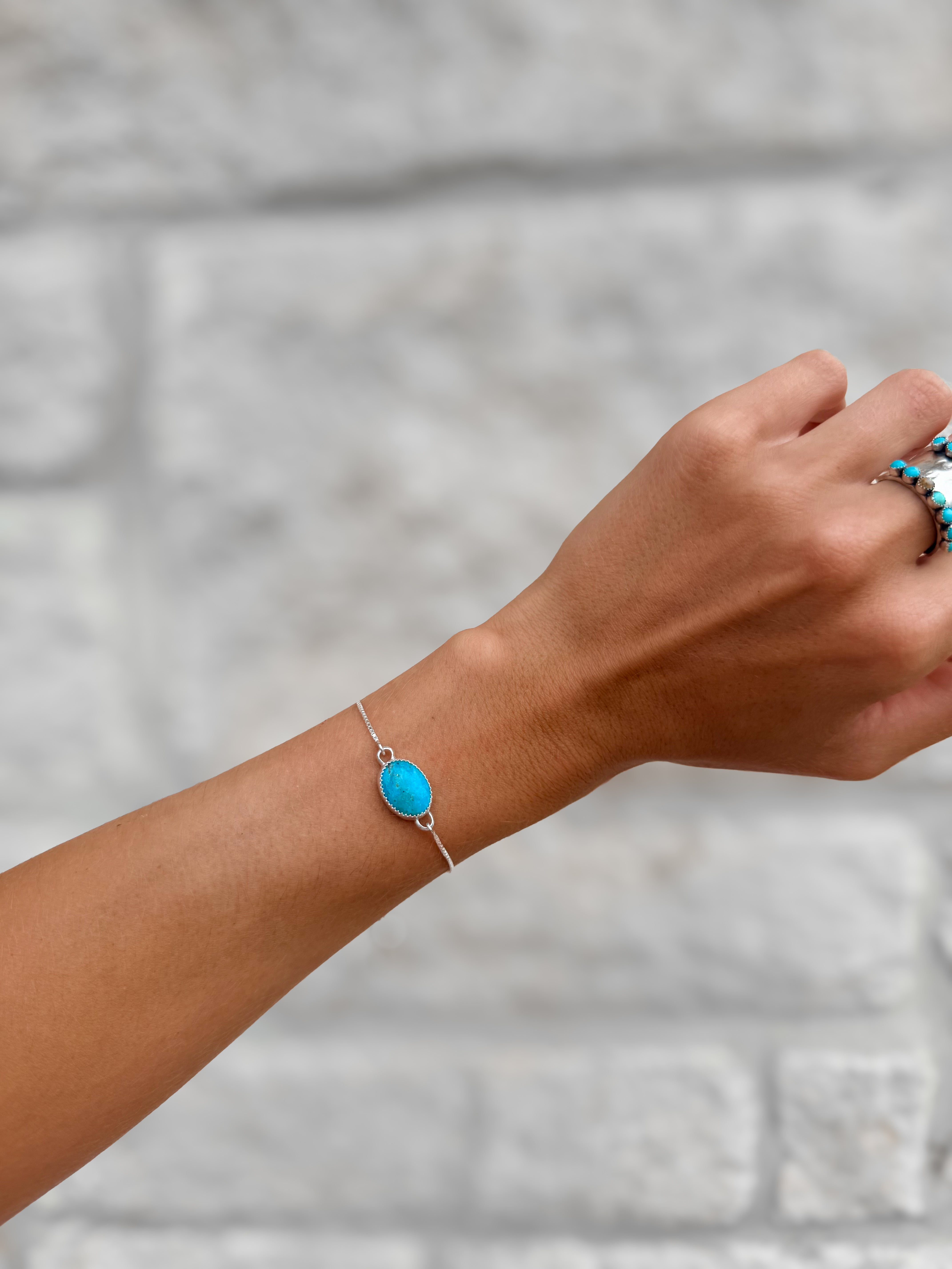 Cross Plains Turquoise Bracelet - bracelet - Wooten's