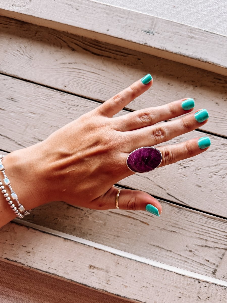 Custer Purple Spiny Oyster Ring - Horseshoe J & Co.