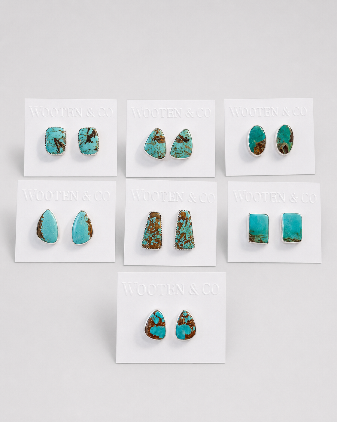Daisetta #8 Turquoise Stud Earrings - Wooten's