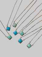 Damon Turquoise Square Necklace - Wooten's