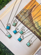 Damon Turquoise Square Necklace - Wooten's