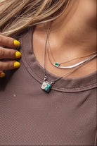 Damon White Buffalo Square Necklace - Wooten's