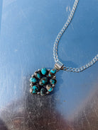 Dandridge Turquoise Cluster Necklace - Horseshoe J & Co.