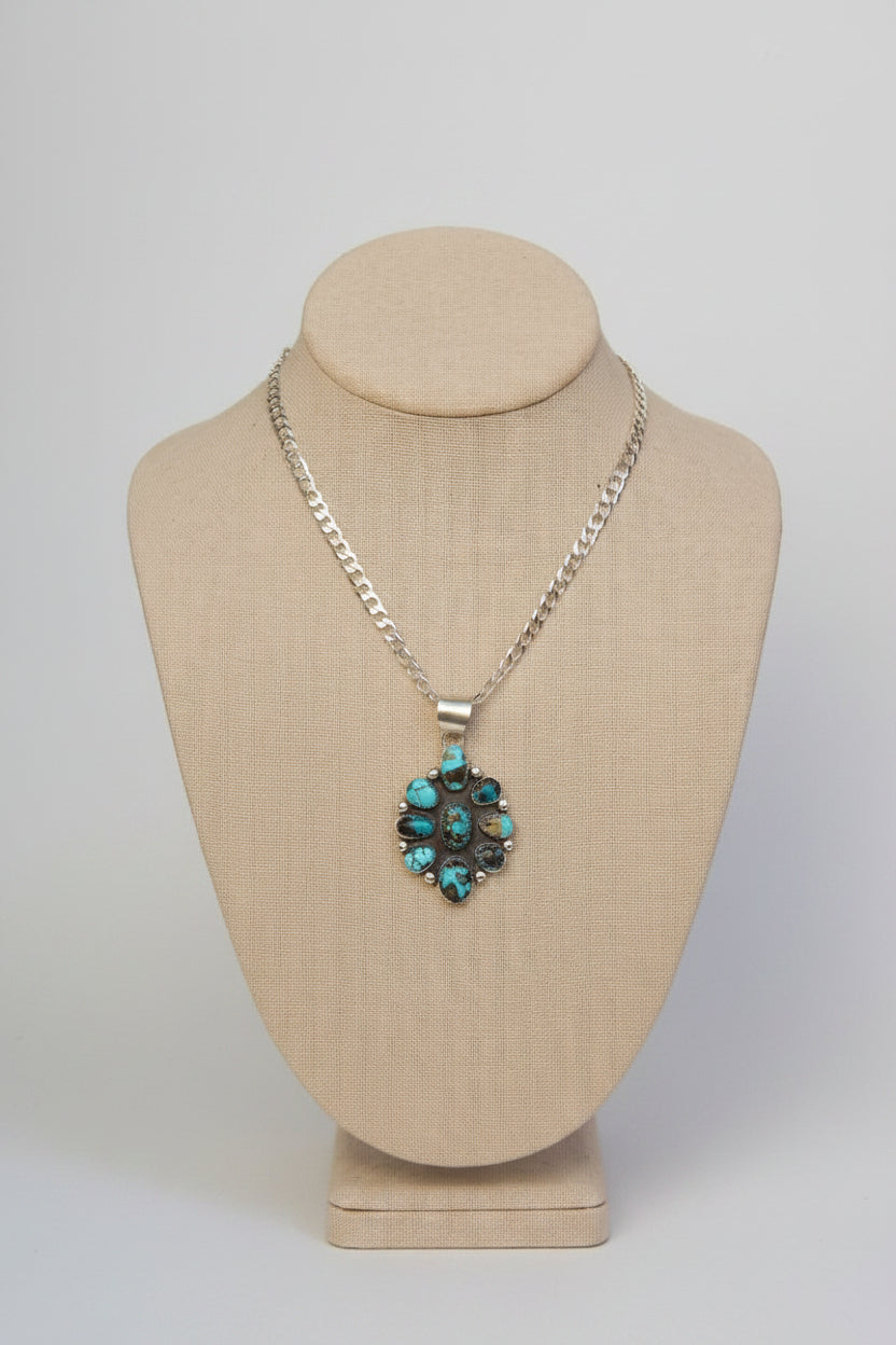 Dandridge Turquoise Cluster Necklace - Wooten's