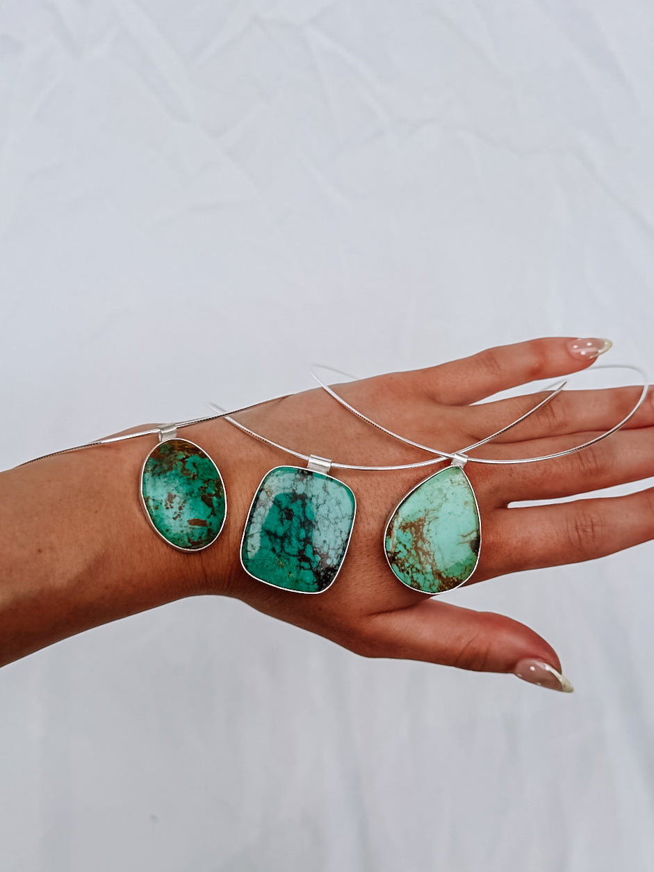 Davie Turquoise Omega Necklace - Wooten's