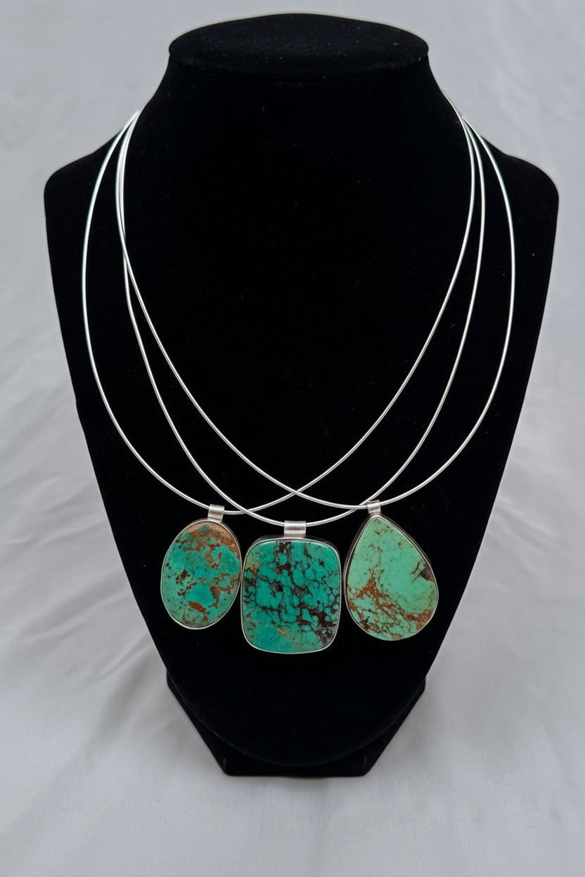 Davie Turquoise Omega Necklace - Wooten's