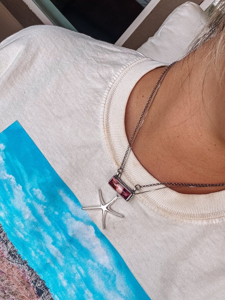 Deadshot Dahlia Rose Necklace - Horseshoe J & Co.