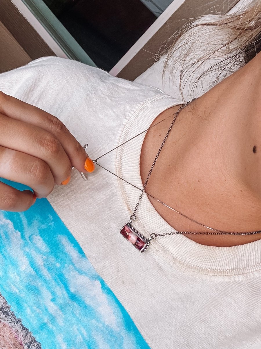 Deadshot Dahlia Rose Necklace - Horseshoe J & Co.
