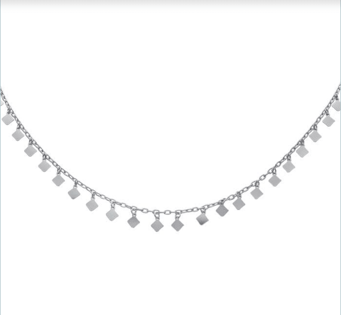 Diamond - Shaped Drops Necklace 18" - Wooten's