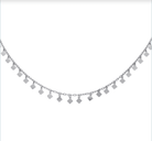 Diamond - Shaped Drops Necklace 18" - Wooten's