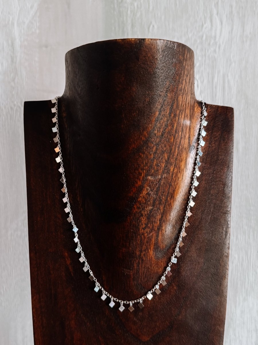 Diamond - Shaped Drops Necklace 18" - Wooten's