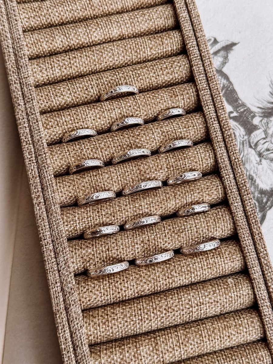 Dodson Vintage Stacker Band Ring - Horseshoe J & Co.