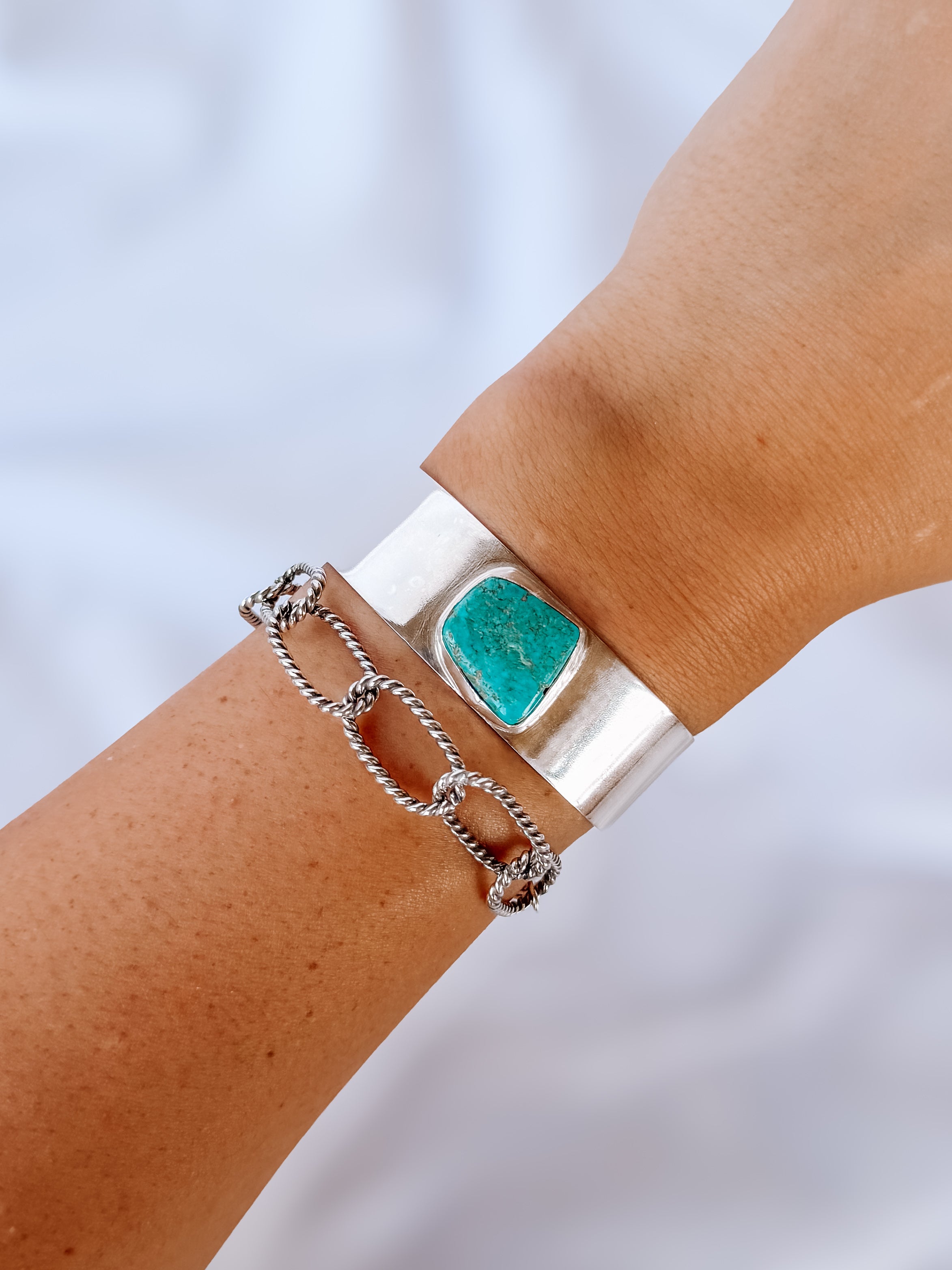 Doral Wide Turquoise Cuff Bracelet - Wooten's