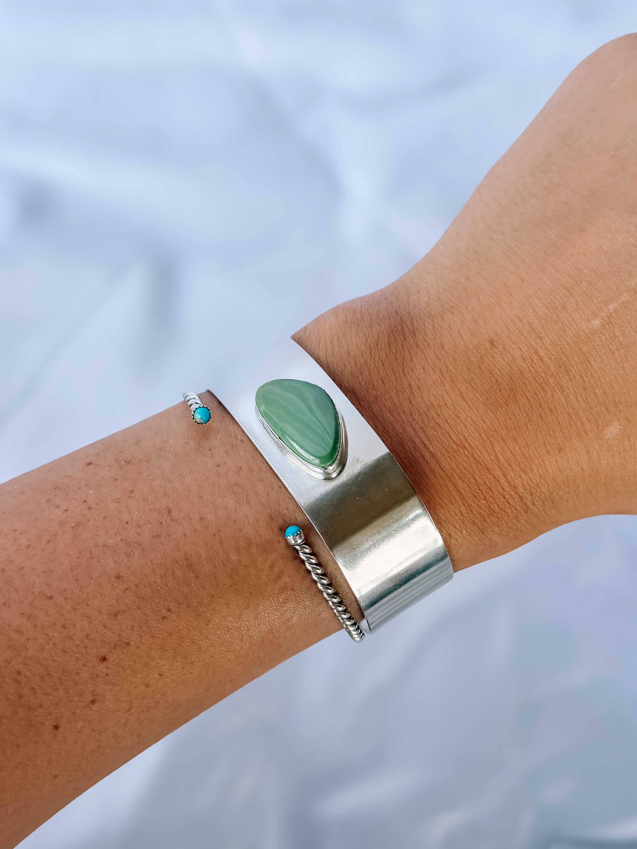 Doral Wide Turquoise Cuff Bracelet - Wooten's