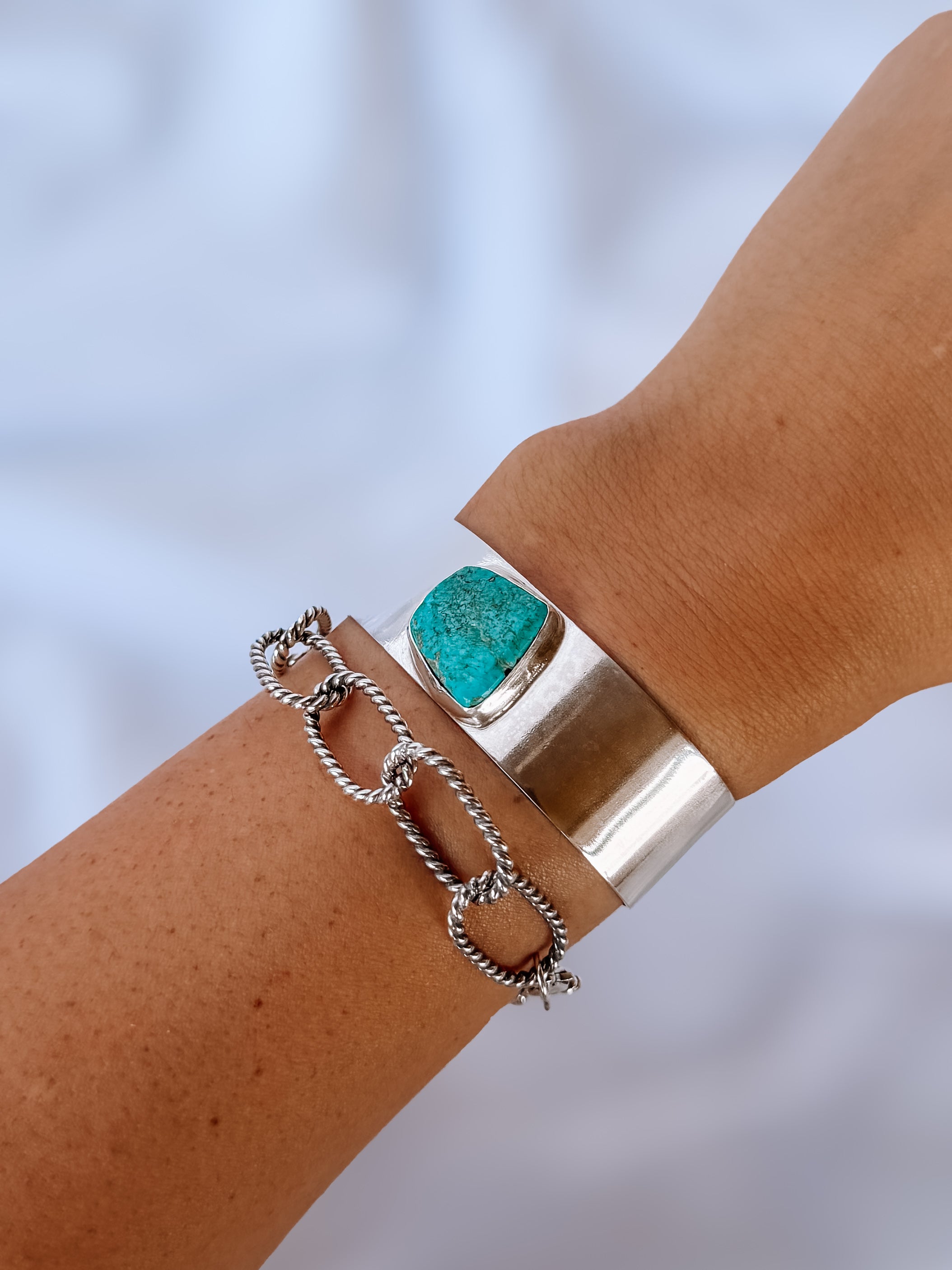 Doral Wide Turquoise Cuff Bracelet - Wooten's
