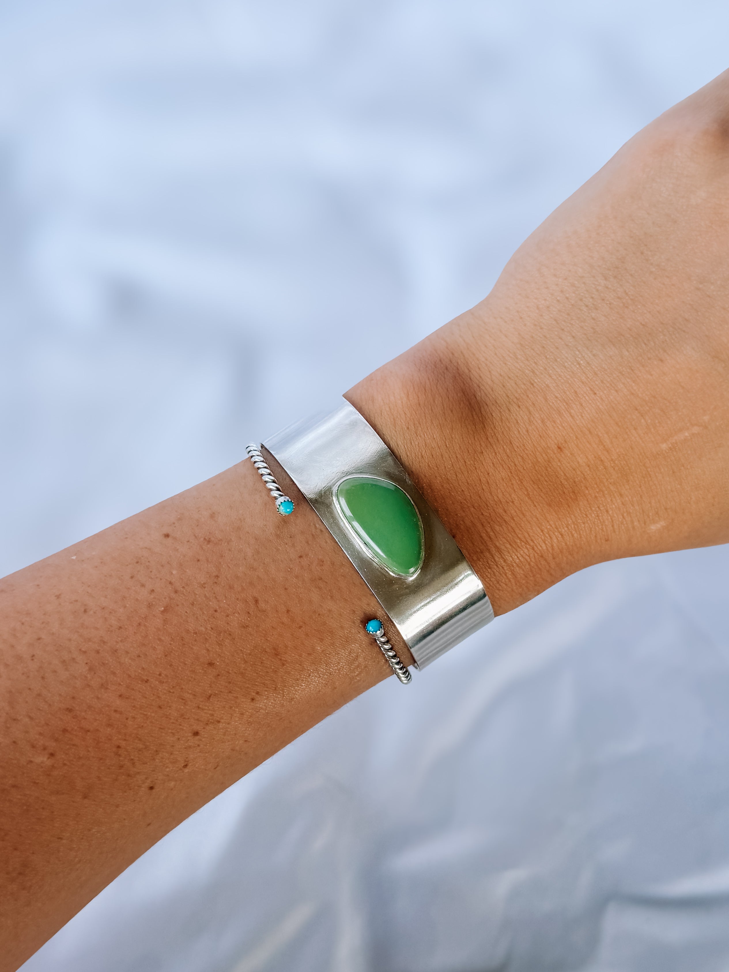 Doral Wide Turquoise Cuff Bracelet - Wooten's