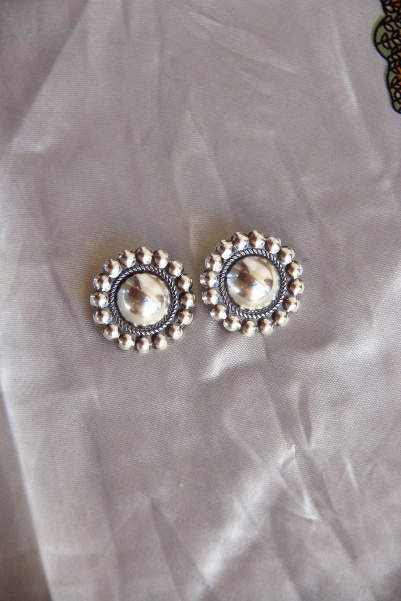 Dover Silver Earrings - X Large - Horseshoe J & Co.