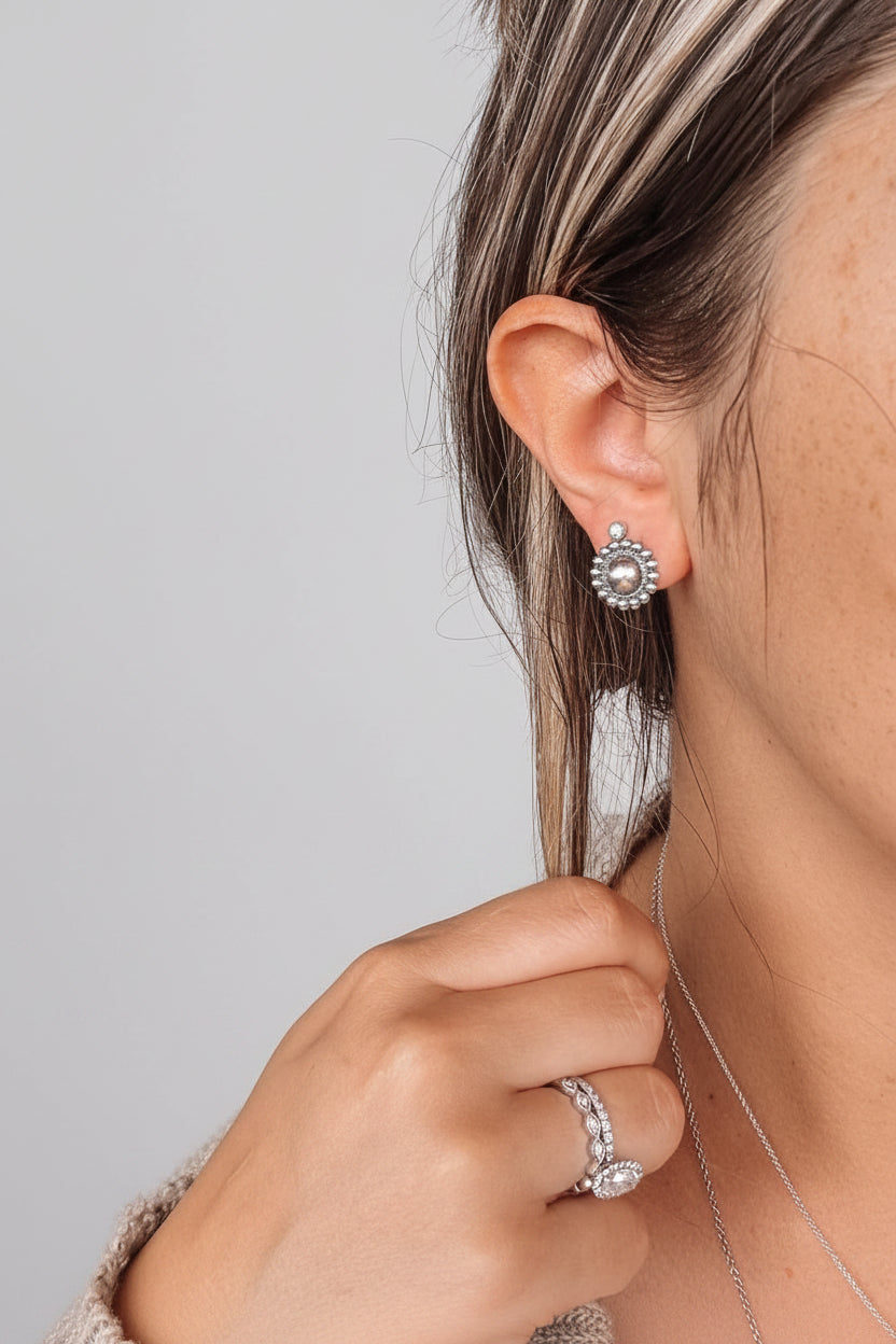 Dover Silver Earrings - XSmall - Wooten's