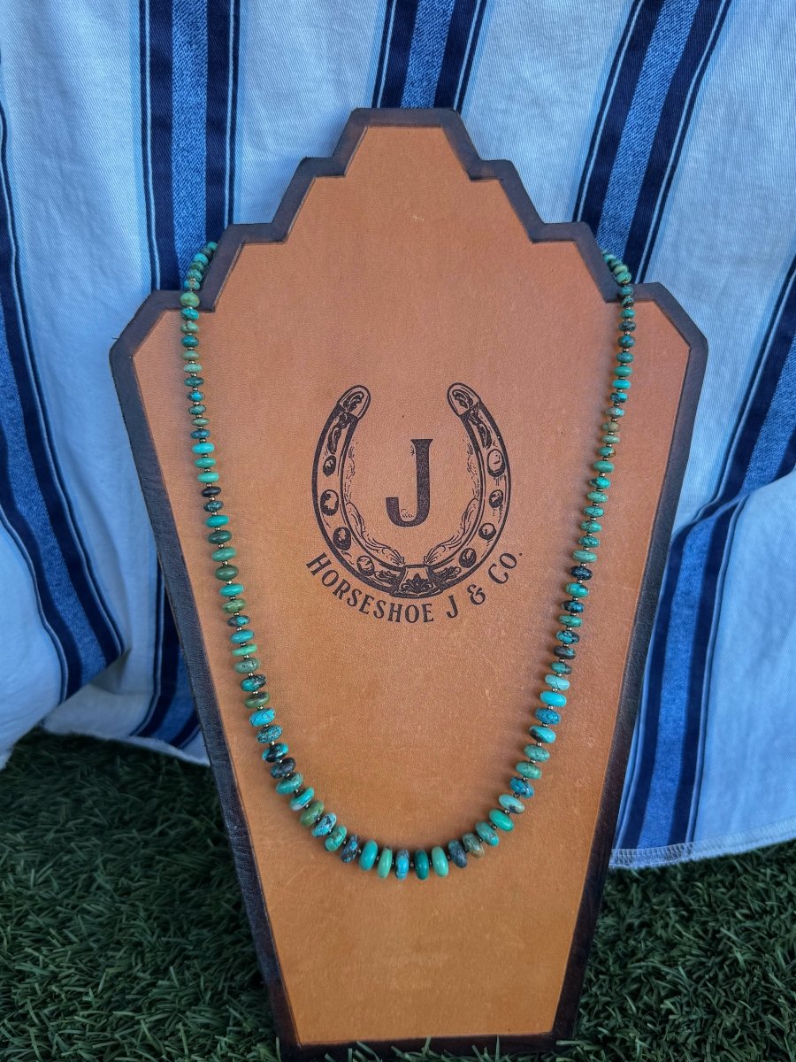 Easy Come, Easy Go 25" Turquoise Necklace - Horseshoe J & Co.