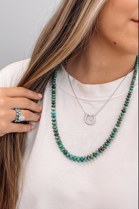 Easy Come, Easy Go 25" Turquoise Necklace - Wooten's