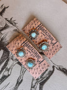 Ector Golden Hills Turquoise Earrings - earrings - Horseshoe J & Co.