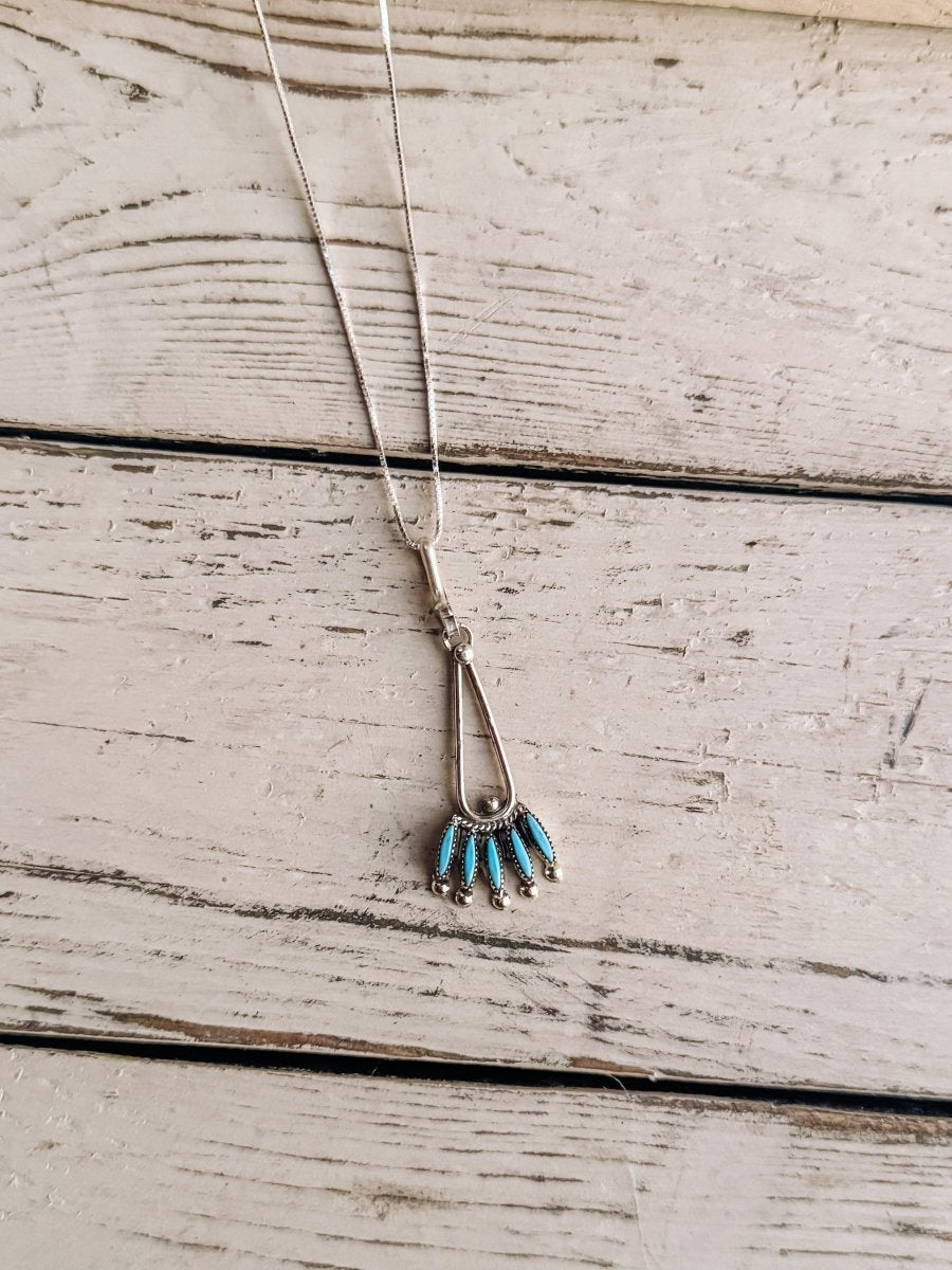 Elkhart Turquoise Necklace / Pendant - Horseshoe J & Co.
