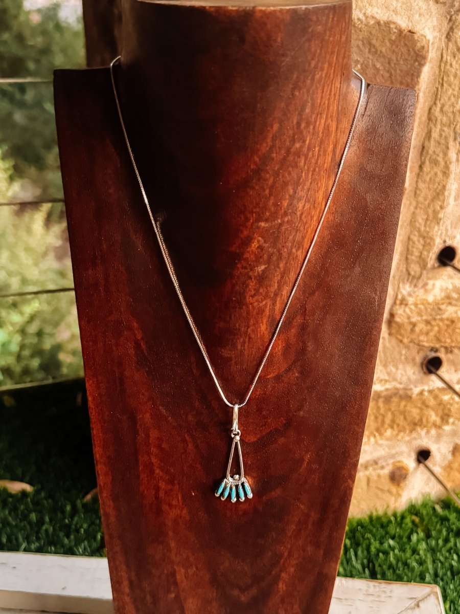 Elkhart Turquoise Necklace / Pendant - Horseshoe J & Co.