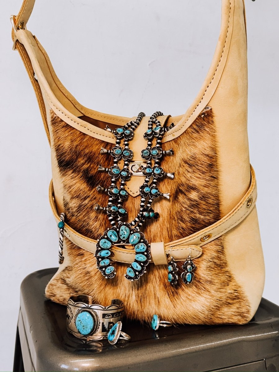 Elkton Turquoise Squash Necklace + Earring Set - Wooten's