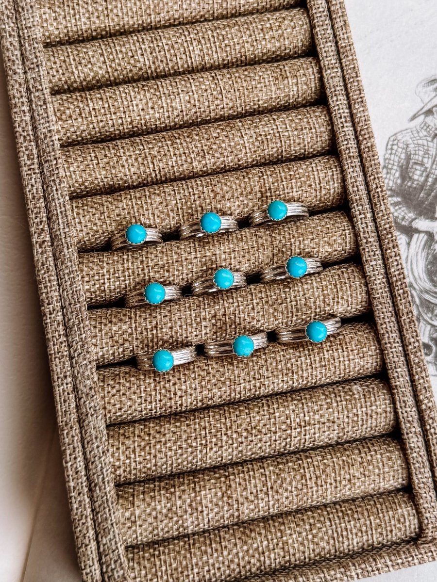 Ennis Double Band Turquoise Ring - Horseshoe J & Co.