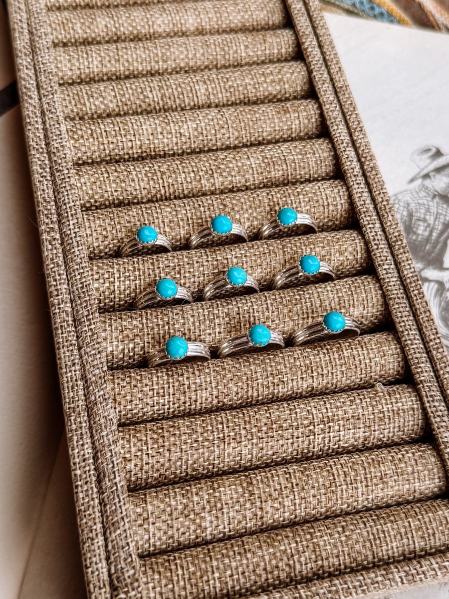 Ennis Double Band Turquoise Ring - Horseshoe J & Co.