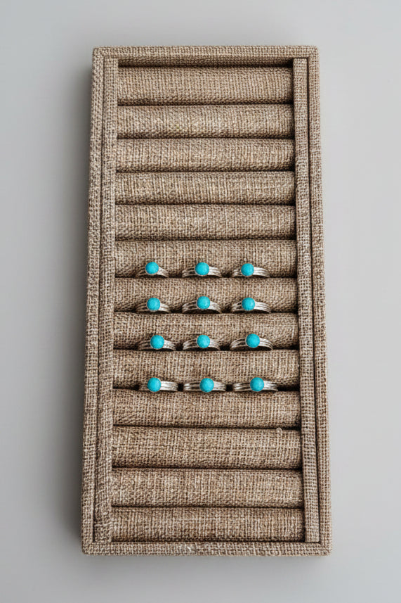 Ennis Double Band Turquoise Ring - Wooten's