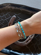 Even Cowgirls Get The Blues Turquoise Tennis Bracelet - Horseshoe J & Co.