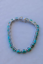 Even Cowgirls Get The Blues Turquoise Tennis Bracelet - Wooten's