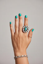 Far Away Places MOP + Turquoise Adjustable Ring - Wooten's
