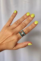Farson Turquoise Hammered Ring - Wooten's