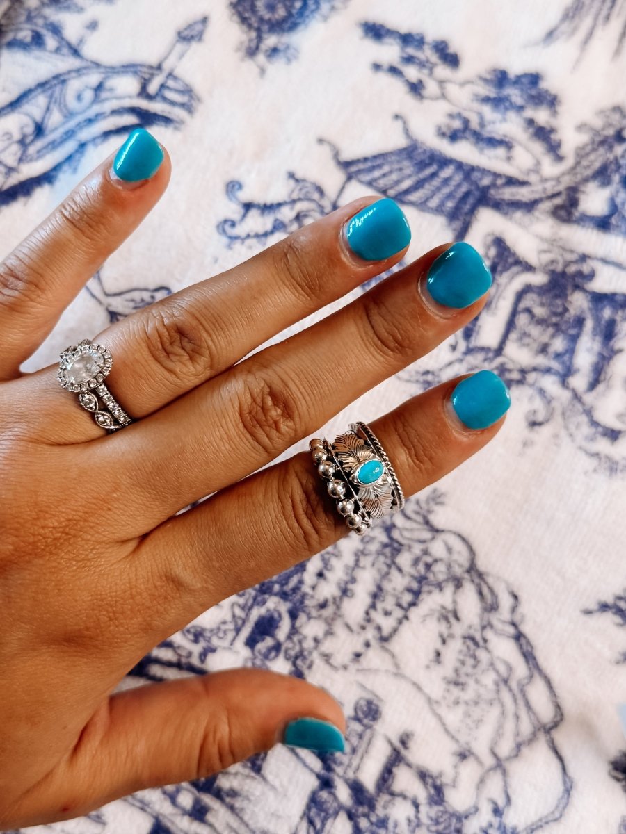 Farwell Turquoise Ring - ring - Horseshoe J & Co.