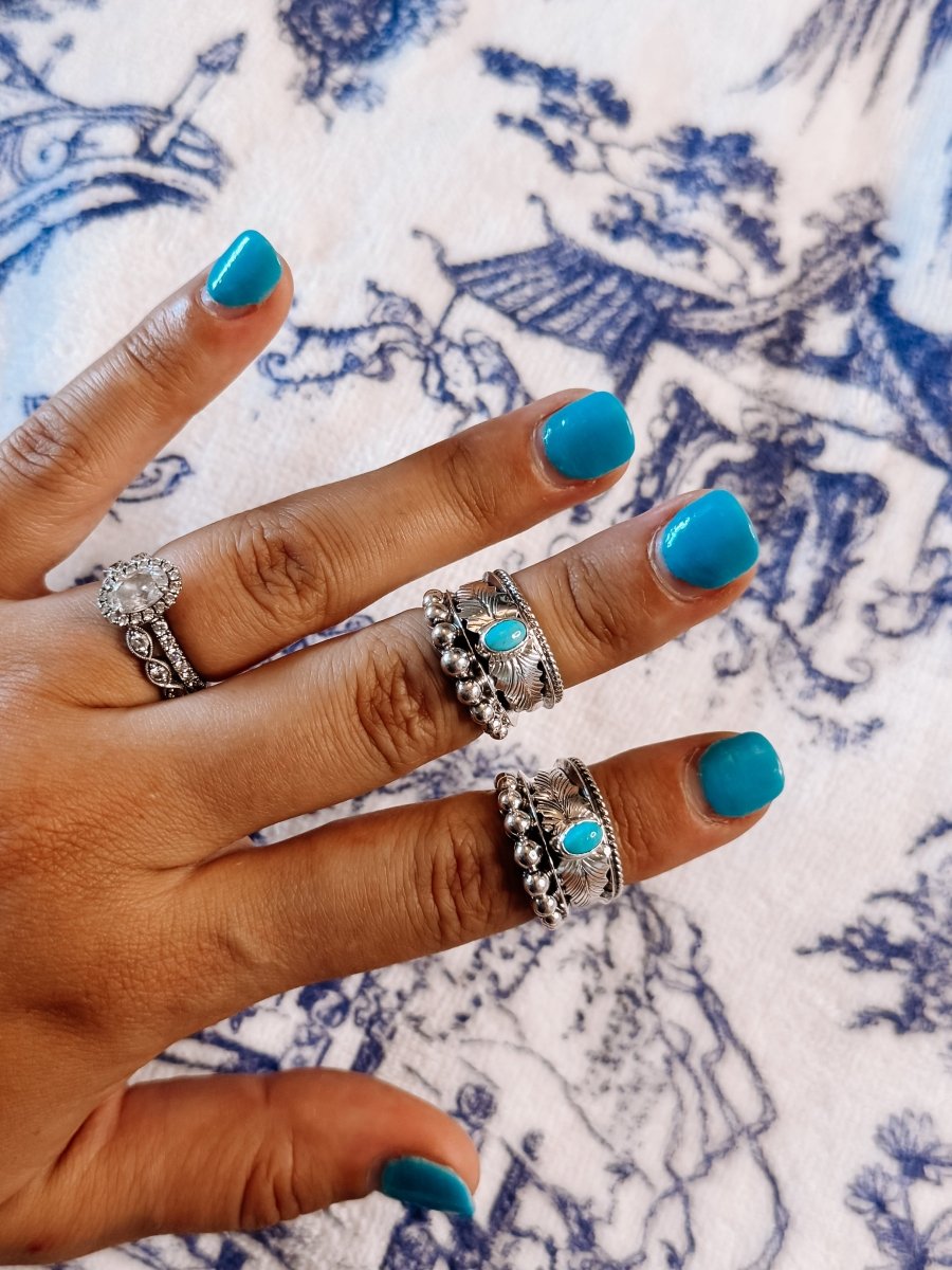 Farwell Turquoise Ring - ring - Horseshoe J & Co.