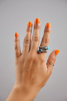 Fice Turquoise + Topaz Ring - Wooten's