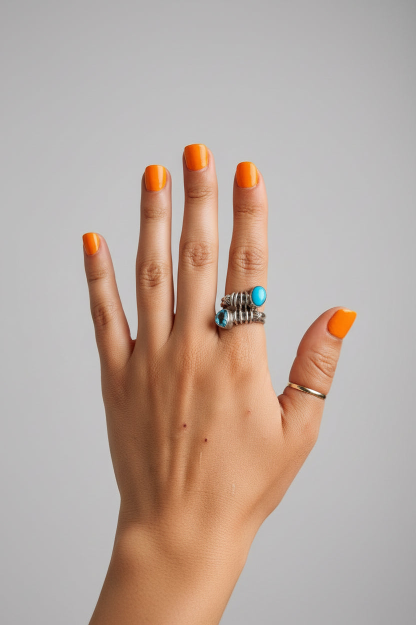 Fice Turquoise + Topaz Ring - Wooten's