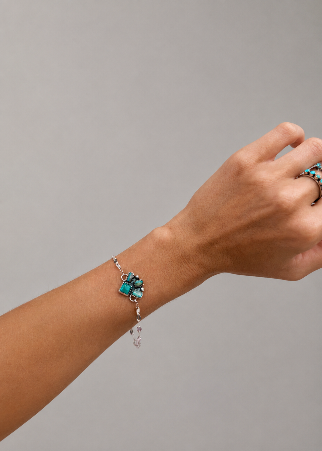 Flint Stone Cluster Bracelet - Wooten's