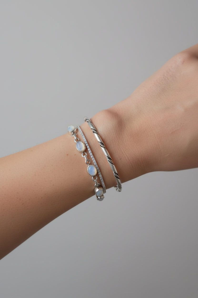 Fowler Silver Twist Cuff - Wooten's