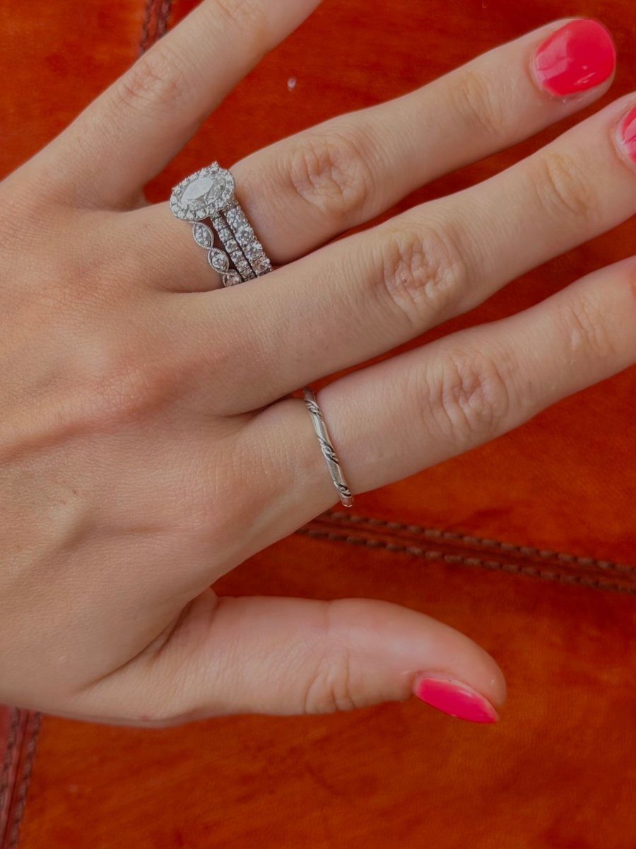 Fowler Silver Twist Ring Band - Horseshoe J & Co.