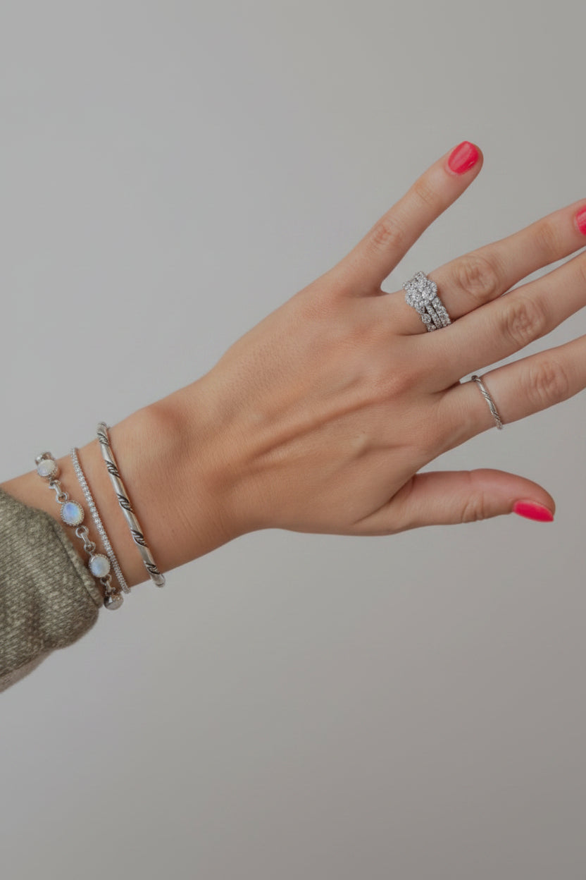 Fowler Silver Twist Ring Band - Wooten's
