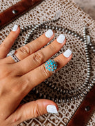 Fulton Turquoise Ring - Larger - Horseshoe J & Co.