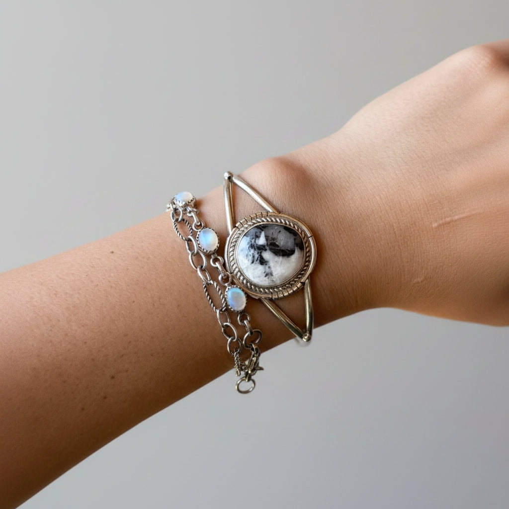 Georgetown White Buffalo Cuff Bracelet - Wooten's