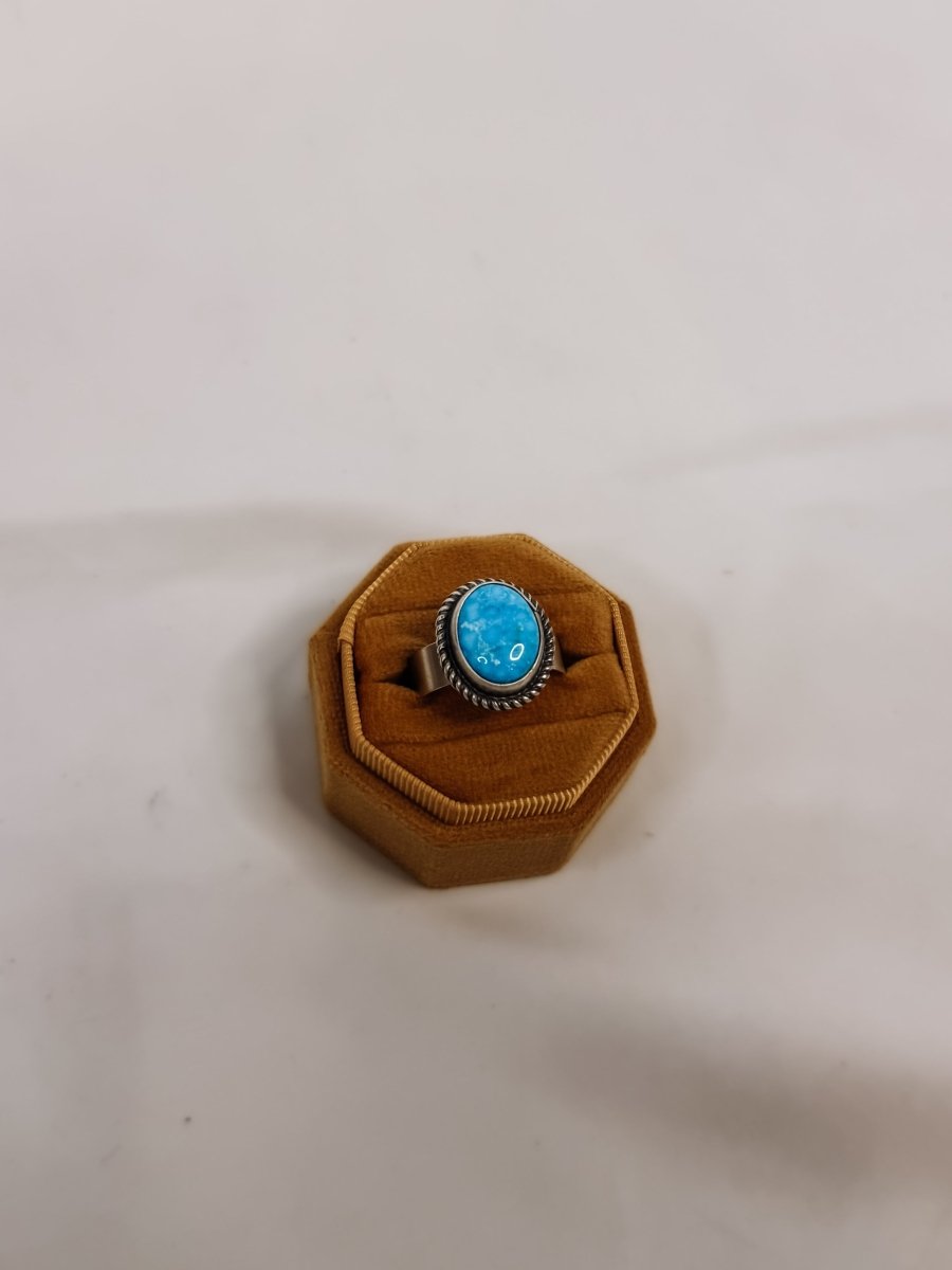 Glenrock Adjustable Turquoise Ring (Smaller) - Wooten's
