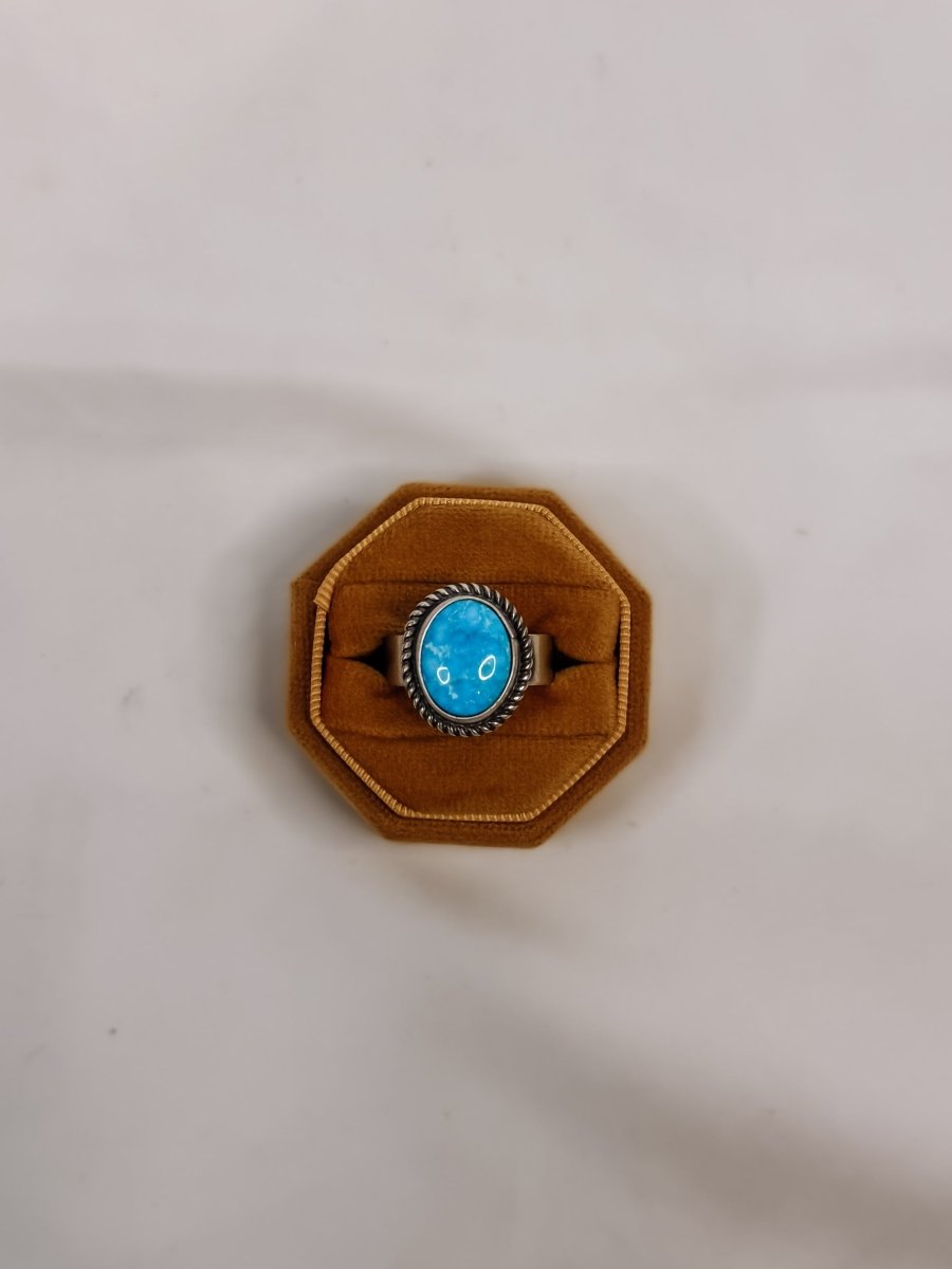 Glenrock Adjustable Turquoise Ring (Smaller) - Wooten's
