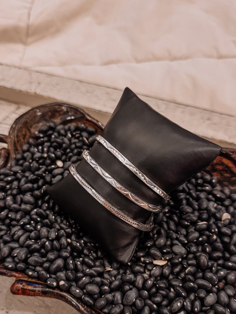 Going to Memphis Silver Stamped Cuff - Horseshoe J & Co.