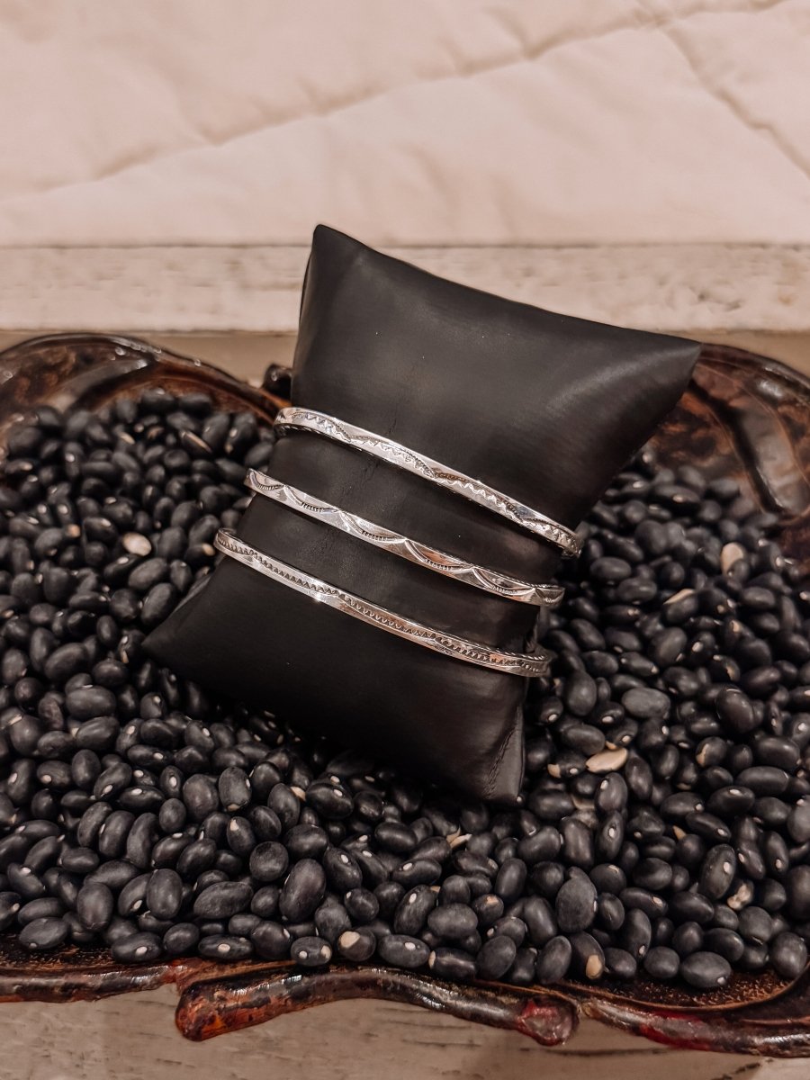 Going to Memphis Silver Stamped Cuff - Horseshoe J & Co.