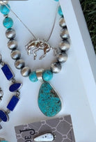 Goliad Turquoise Necklace Pendant - Horseshoe J & Co.